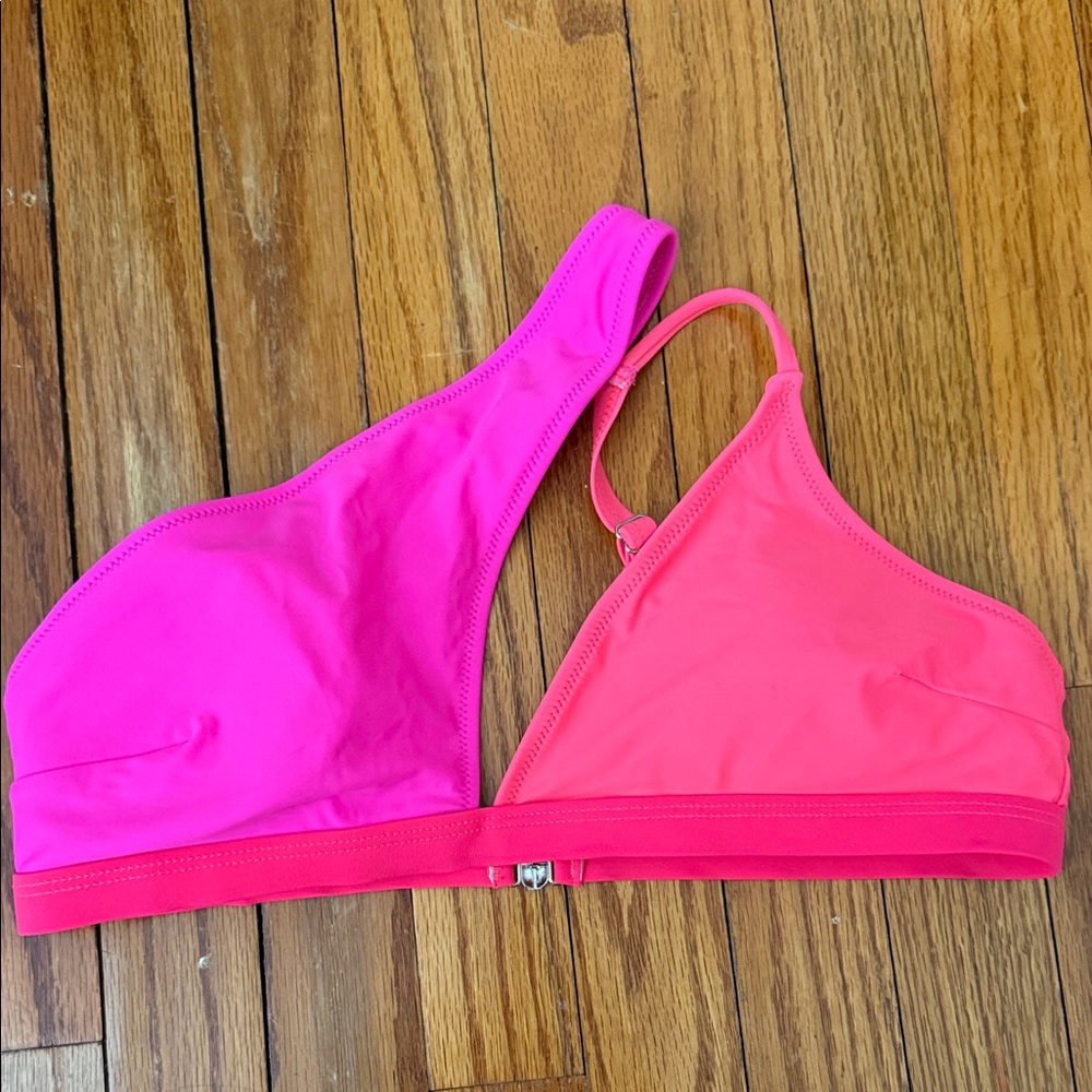 SHEIN Pink and Magenta Bikini Top